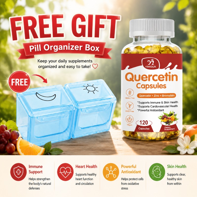 Wellness Quercetin - Cápsulas Diarias de Quercetina, con Ashwagandha