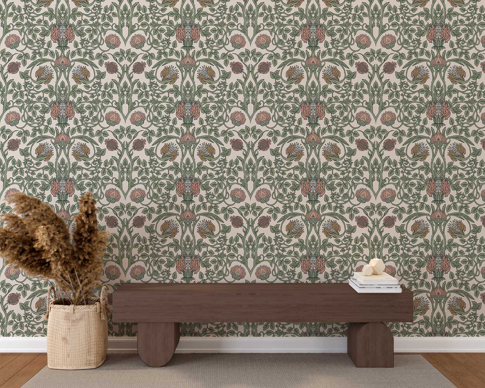 Papel pintado de medicina verd - Herbal Wallpaper reseña y precio