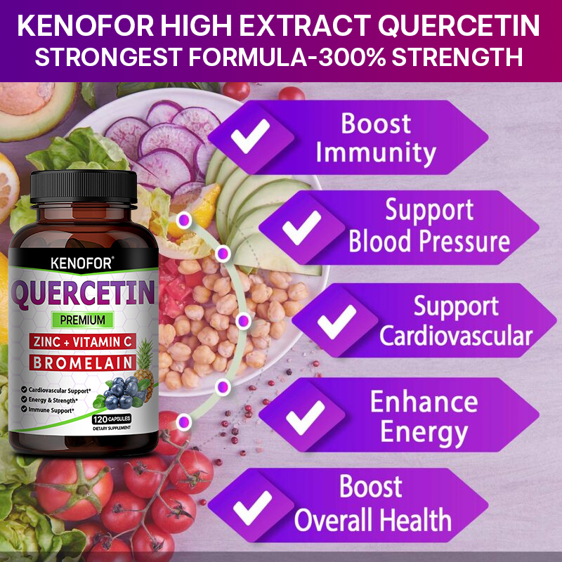 Cápsulas de Quercetina con Bro - Wellness Quercetin reseña y precio